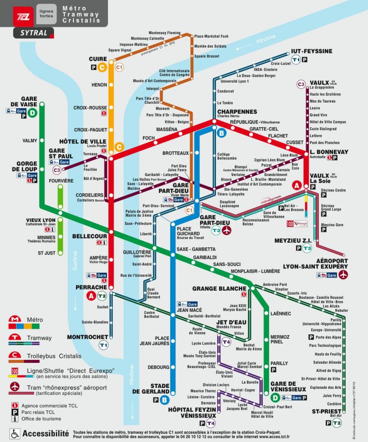 Lyon underground karta