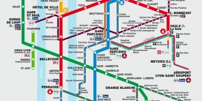 Lyon underground karta