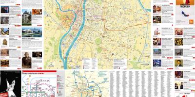 Karta över Lyon turist 