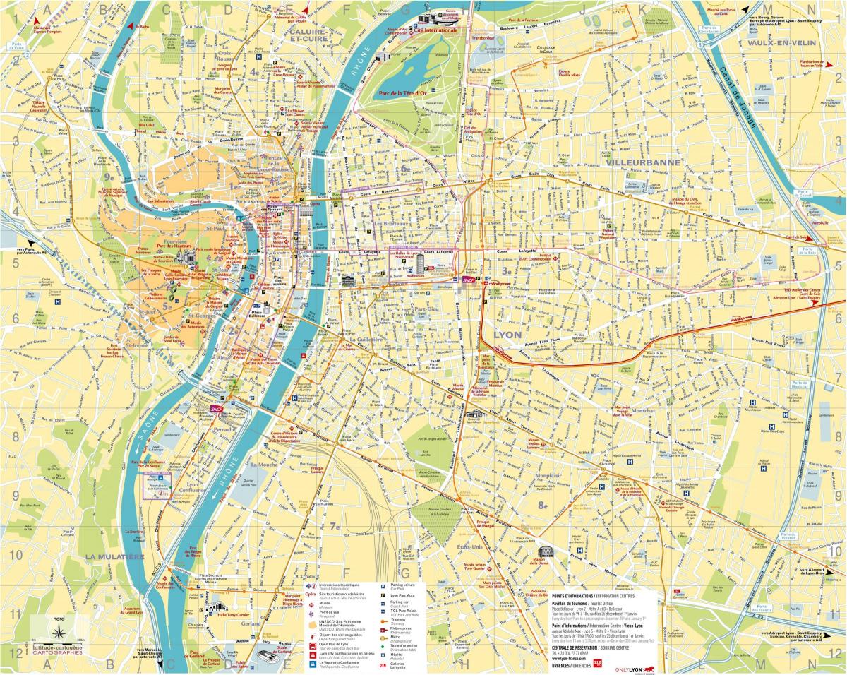 karta över Lyon butik