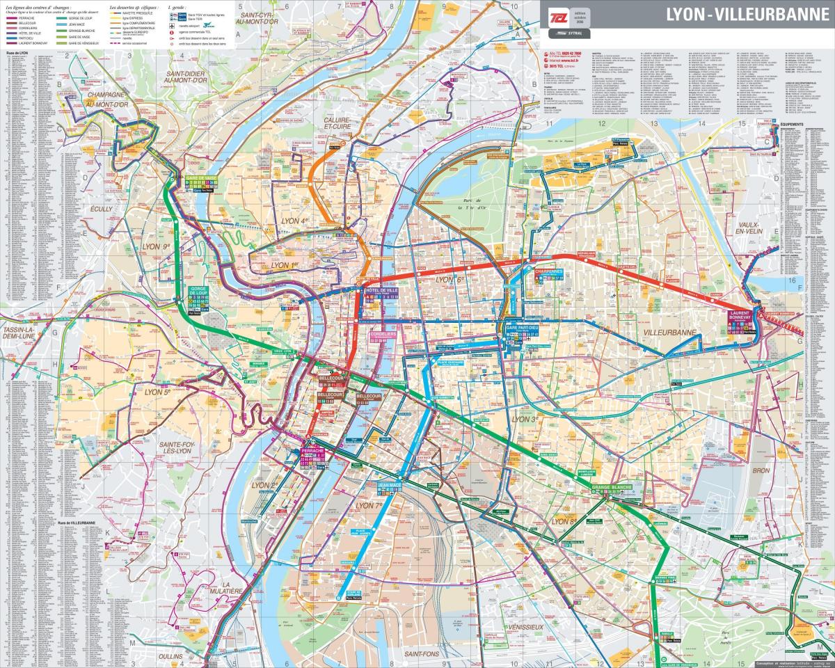 karta över Lyon road